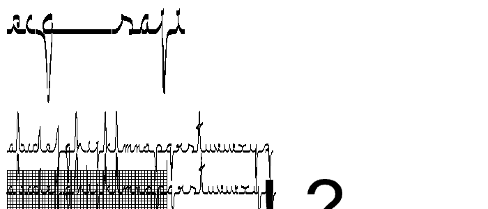 ECG saji font